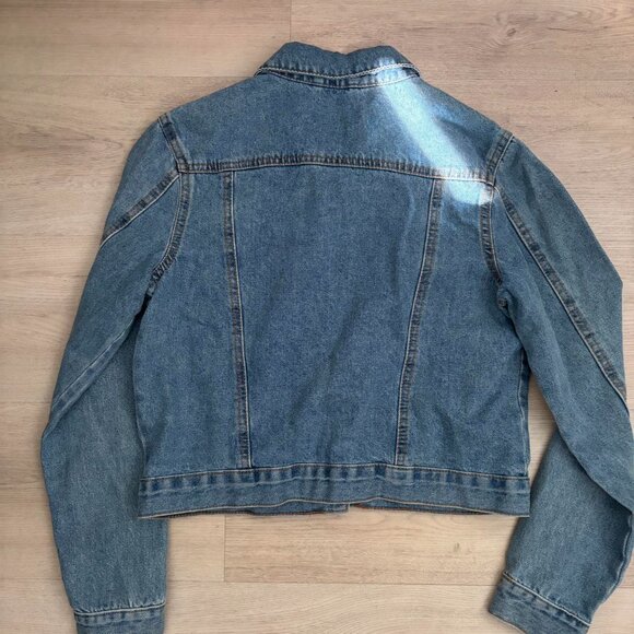 Women's Blue Jacket  Distressed - Picture 4 of 4